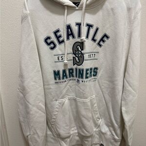 Seattle Mariners Hoodie by 47 brand WHITE CREAM